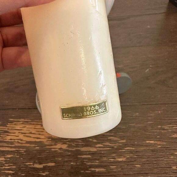 M.J Hummel Hand Dipped Candle‎ Boy & Goat with ANRI Italy Candle Holder Vintage - Picture 5 of 12